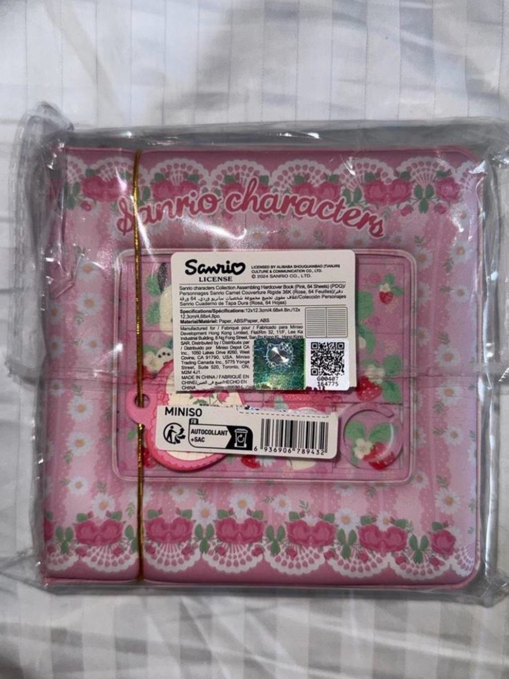 Sanrio Characters Pink Floral Mini Album notebook